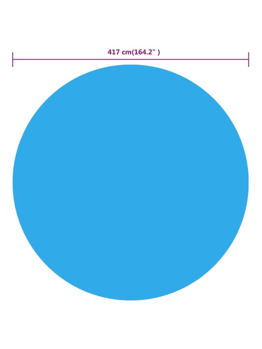 Kryt na bazén modrý 417 cm PE