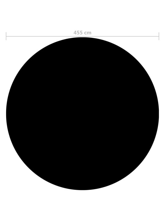Kryt na bazén černý 455 cm PE