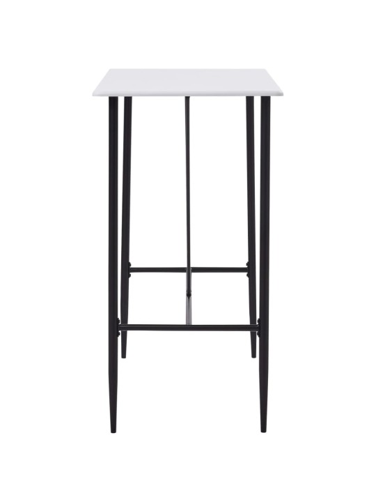 Barový stůl bílý 120 x 60 x 110 cm MDF