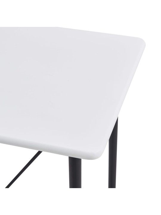 Barový stůl bílý 120 x 60 x 110 cm MDF