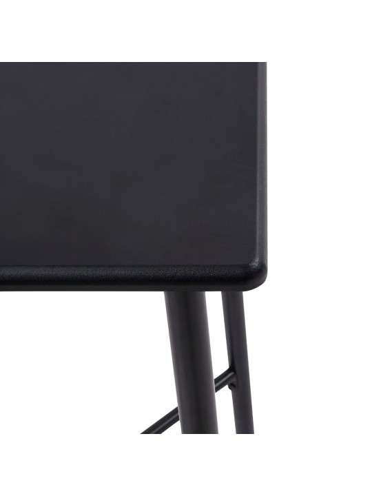 Barový stůl černý 60 x 60 x 111 cm mdf