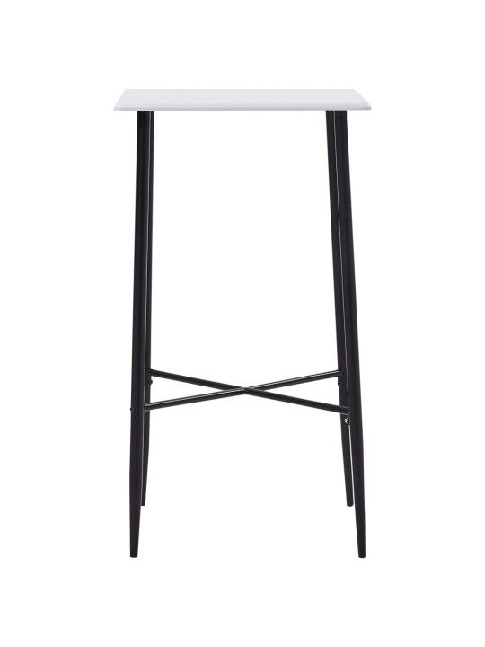 Barový stůl bílý 60 x 60 x 111 cm MDF