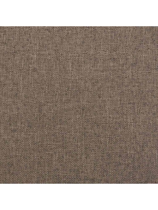 Rám postele s úložným prostorem taupe textil 100 x 200 cm