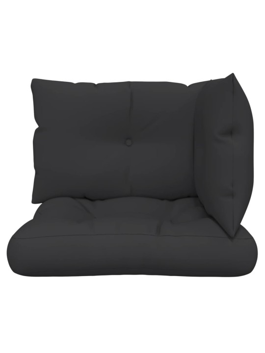 Podušky na palety 3 ks černé textil