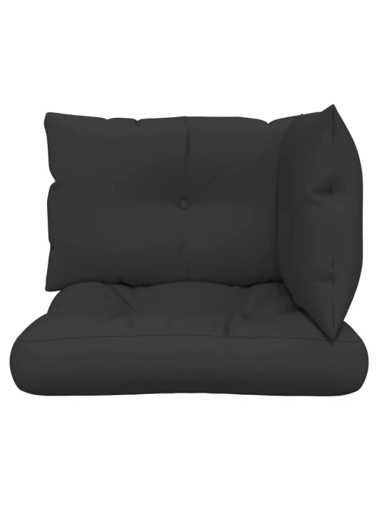 Podušky na palety 3 ks černé textil