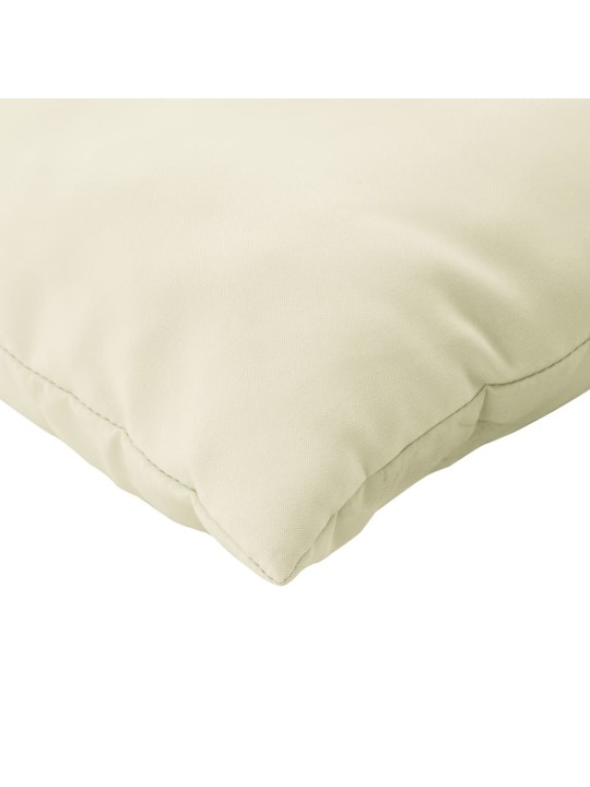 Podušky na palety 3 ks krémové textil