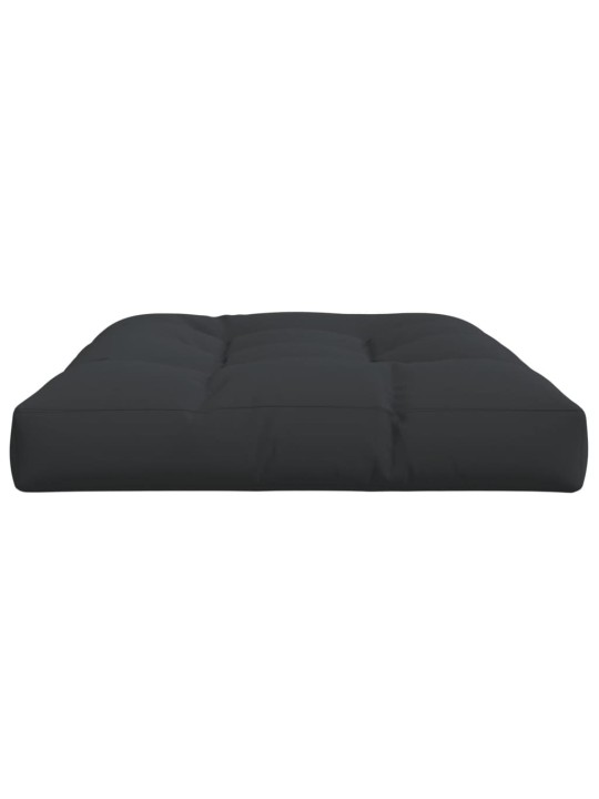 Poduška na palety černá 120 x 80 x 12 cm textil