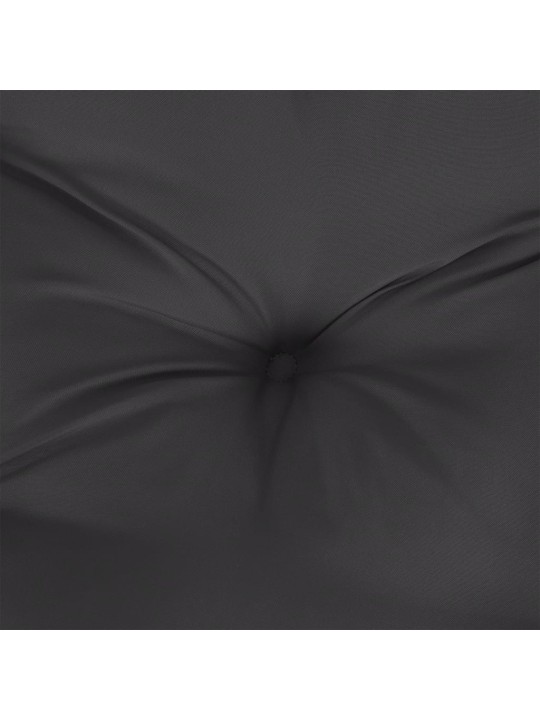 Poduška na palety černá 120 x 80 x 12 cm textil