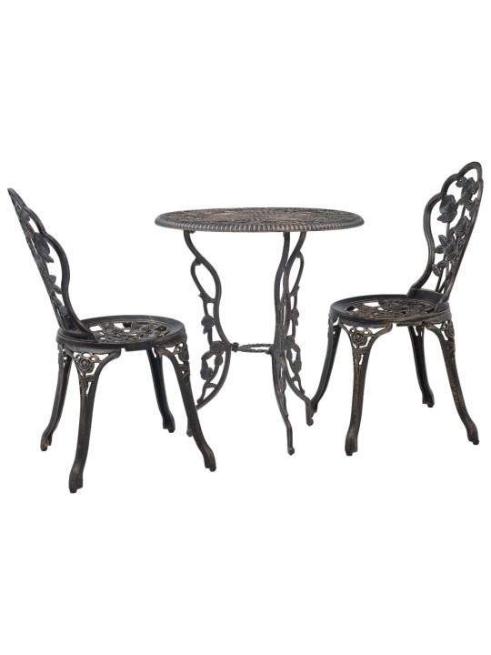 3dílný bistro set litý hliník