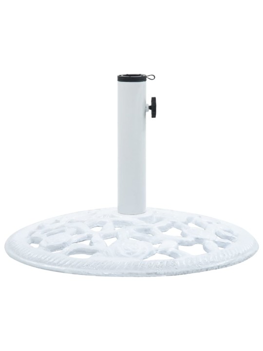 Stojan na slunečník bílý 12 kg 48 cm litina