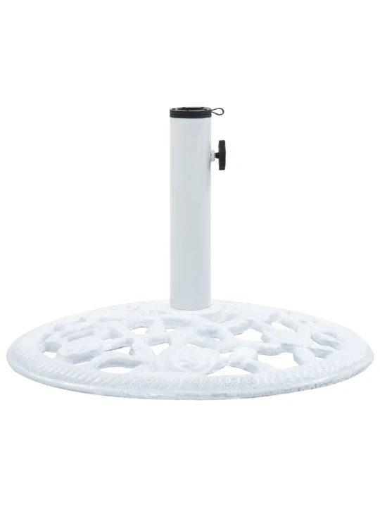 Stojan na slunečník bílý 12 kg 48 cm litina