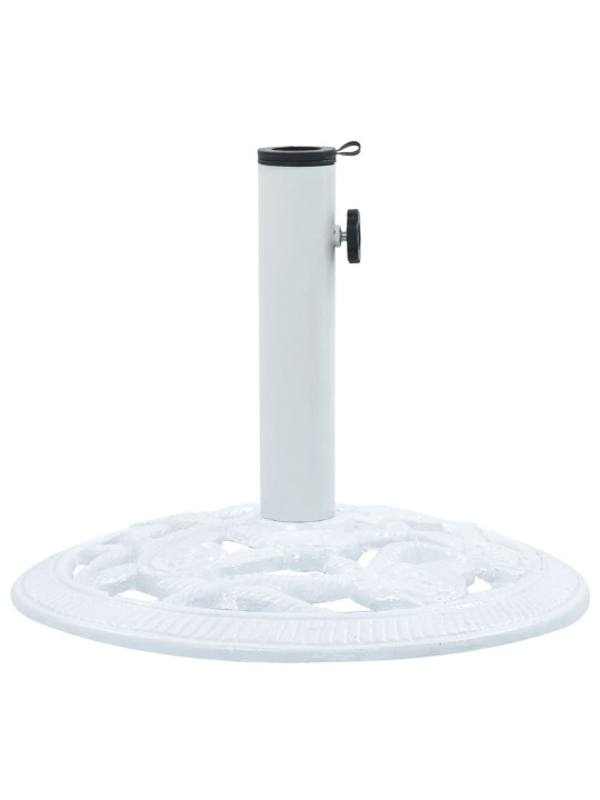 Stojan na slunečník bílý 9 kg 40 cm litina