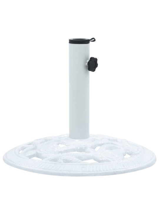 Stojan na slunečník bílý 9 kg 40 cm litina