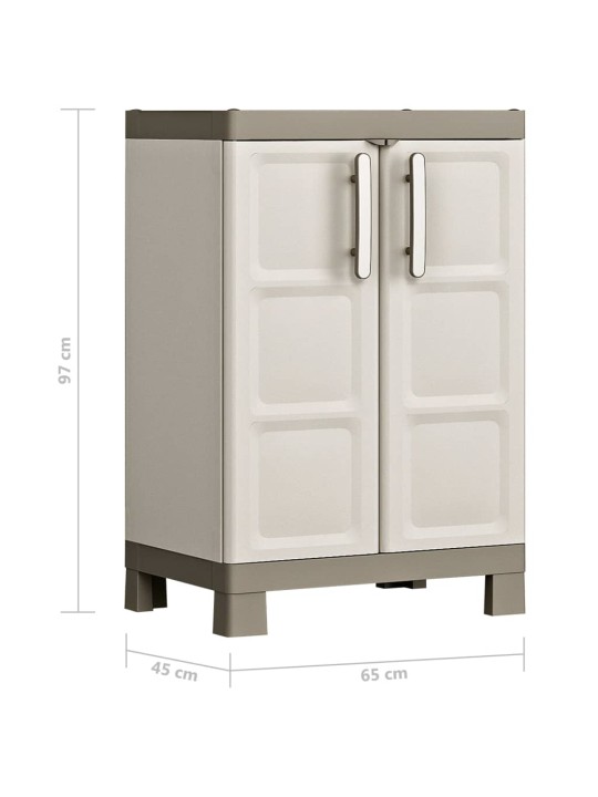 Keter nízká úložná skříňka excellence béžová a taupe 97 cm