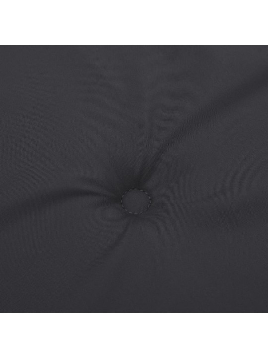 Podušky na židli vysoké opěradlo 4 ks černé 120x50x3 cm textil