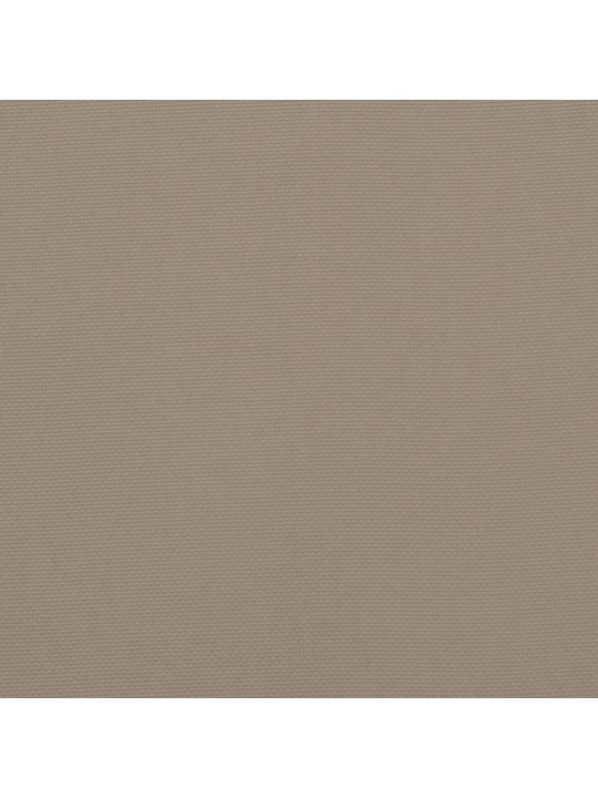 Podušky na židli vysoké opěradlo 2 ks taupe 120x50x3 cm textil