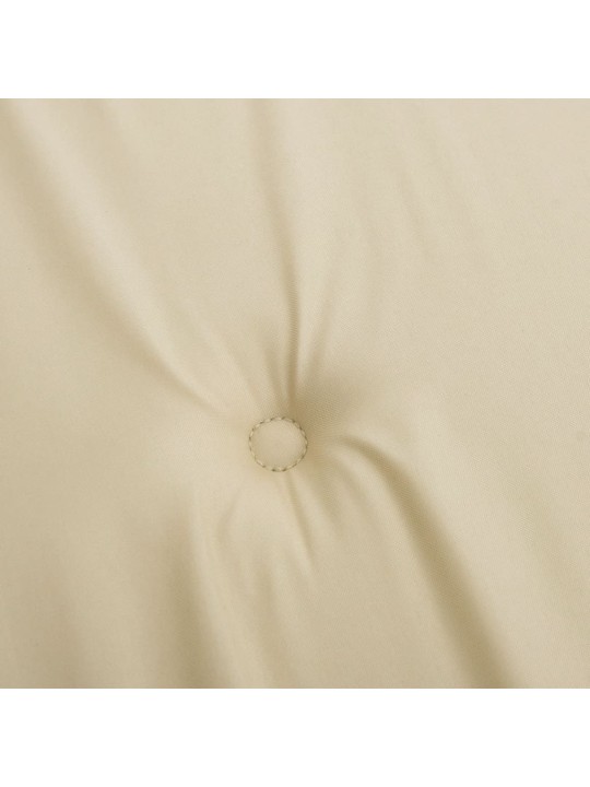 Podušky na židli vysoké opěradlo 4 ks béžové 120x50x3 cm textil