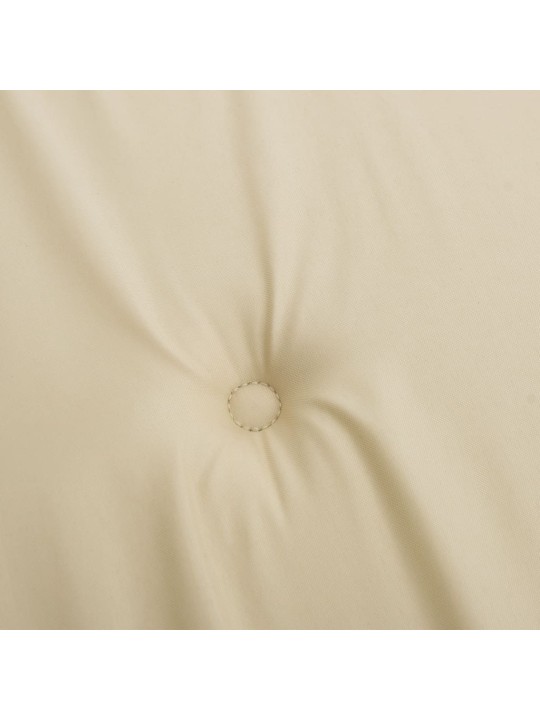Podušky na židli nízké opěradlo 2 ks béžové 100x50x3 cm oxford