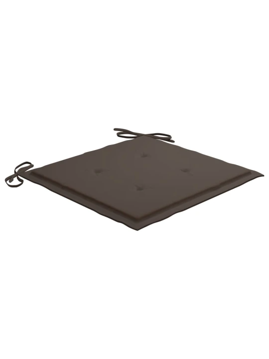 Podušky na zahradní židli 4 ks taupe 40x40x4 cm látka oxford