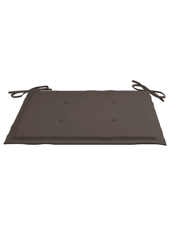 Podušky na zahradní židli 4 ks taupe 40x40x4 cm látka oxford