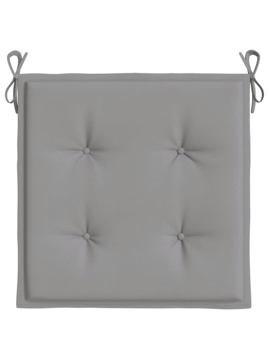 Podušky na zahradní židli 2 ks šedé 50 x 50 x 3 cm látka oxford