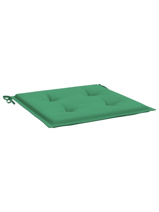 Podušky na zahradní židli 2 ks zelené 50x50x3 cm látka oxford