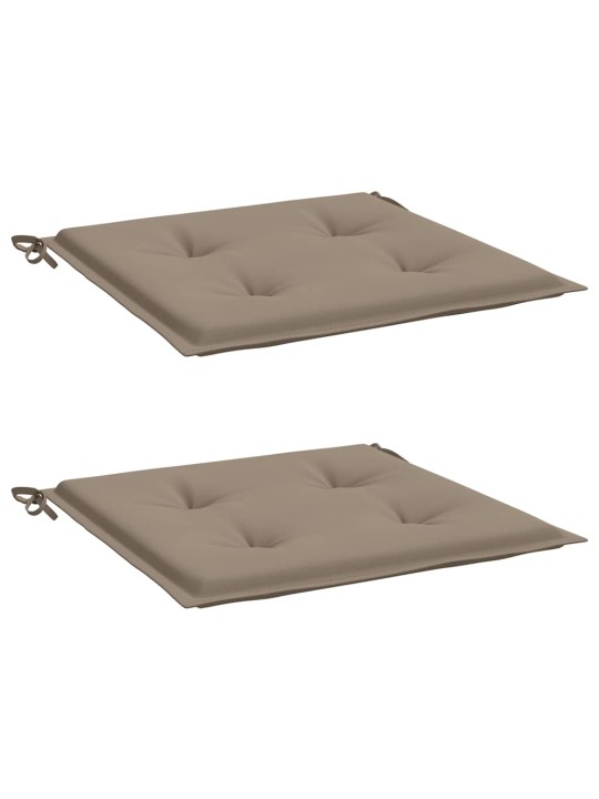 Podušky na zahradní židli 2 ks taupe 50x50x4 cm látka oxford