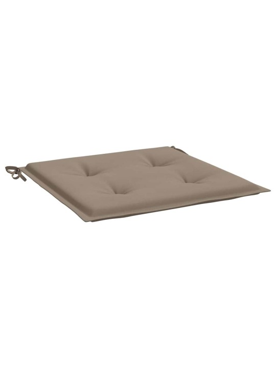 Podušky na zahradní židli 2 ks taupe 50x50x4 cm látka oxford