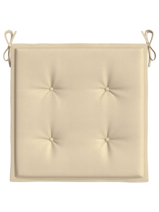 Podušky na zahradní židli 2 ks béžové 50x50x4 cm látka oxford