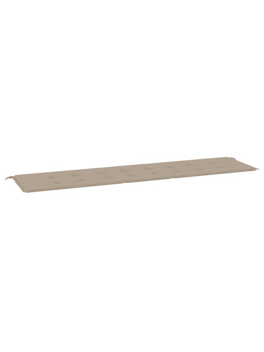 Poduška na zahradní lavici taupe 200x50x4 cm oxfordská látka