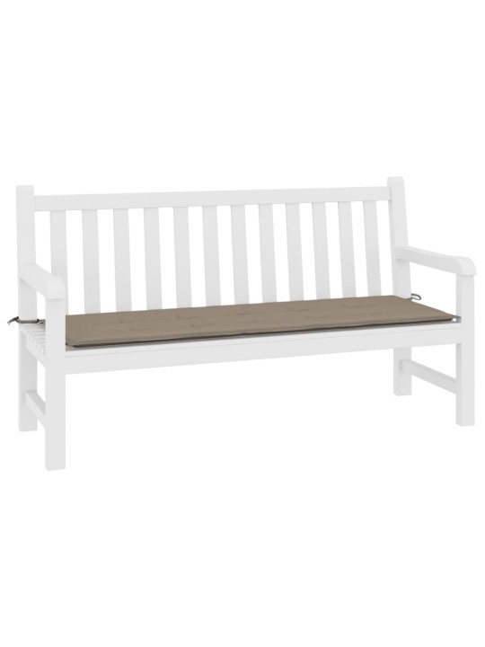 Poduška na zahradní lavici taupe 200x50x4 cm oxfordská látka