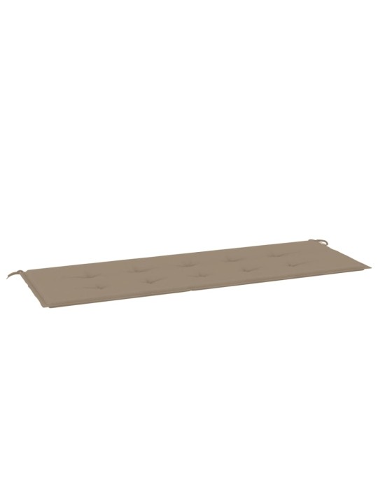 Poduška na zahradní lavici taupe 150x50x4 cm oxfordská látka