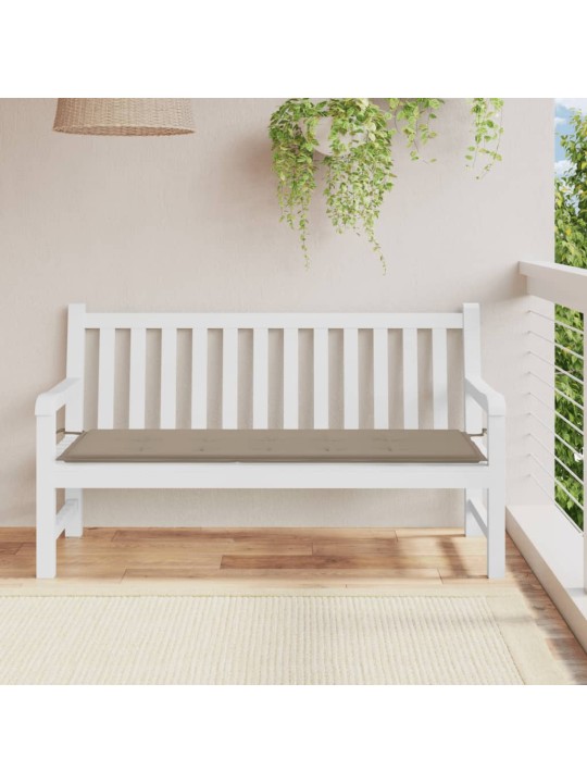 Poduška na zahradní lavici taupe 150x50x4 cm oxfordská látka