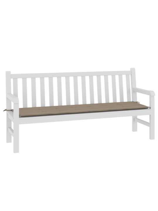 Poduška na zahradní lavici taupe 180x50x4 cm oxfordská látka