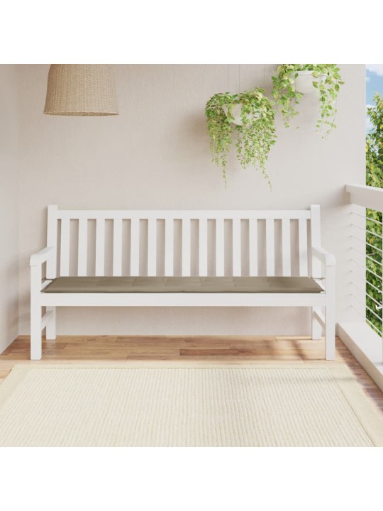 Poduška na zahradní lavici taupe 180x50x4 cm oxfordská látka