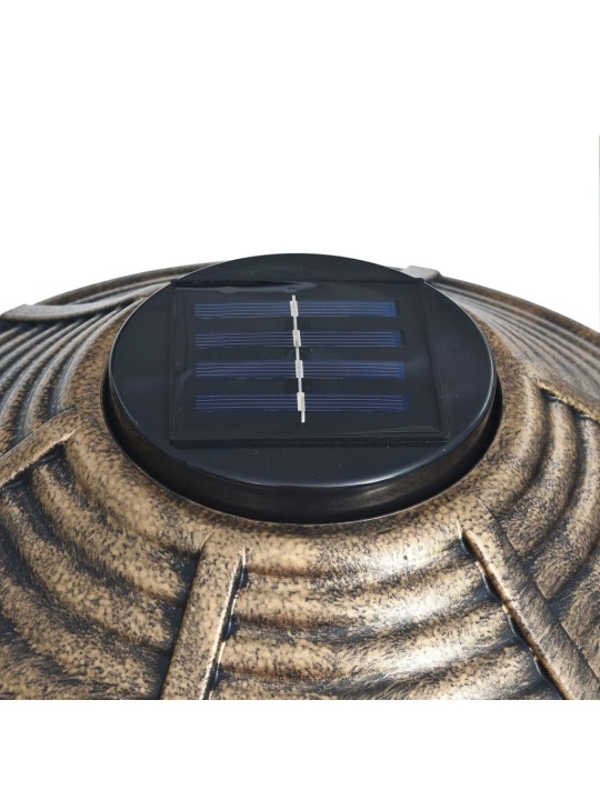 Dekorativní pítko pro ptáčky se solárními LED světly plast