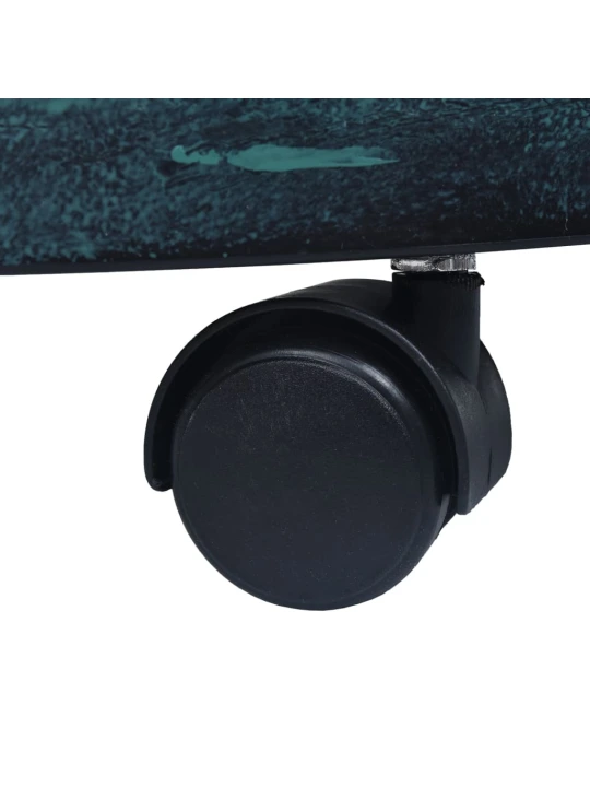 Vozíky pod květináč 6 ks zelené 38 cm plast