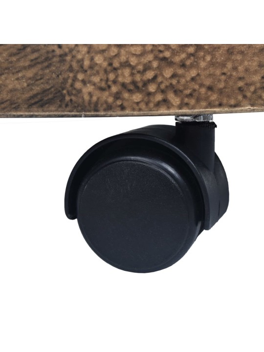 Vozíky pod květináč 6 ks bronzové 38 cm plast