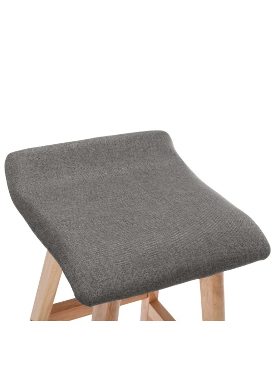 Barová židle tmavě šedá textil