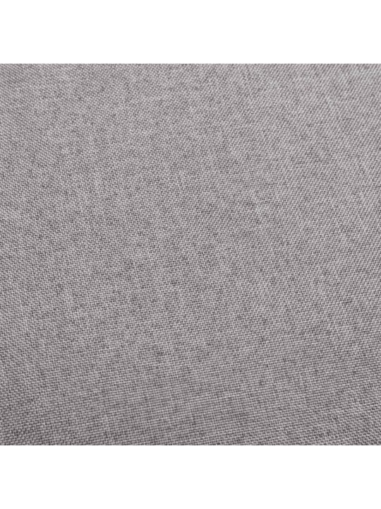 Barová židle světle šedá textil