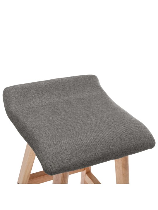 Barové židle 2 ks tmavě šedé textil