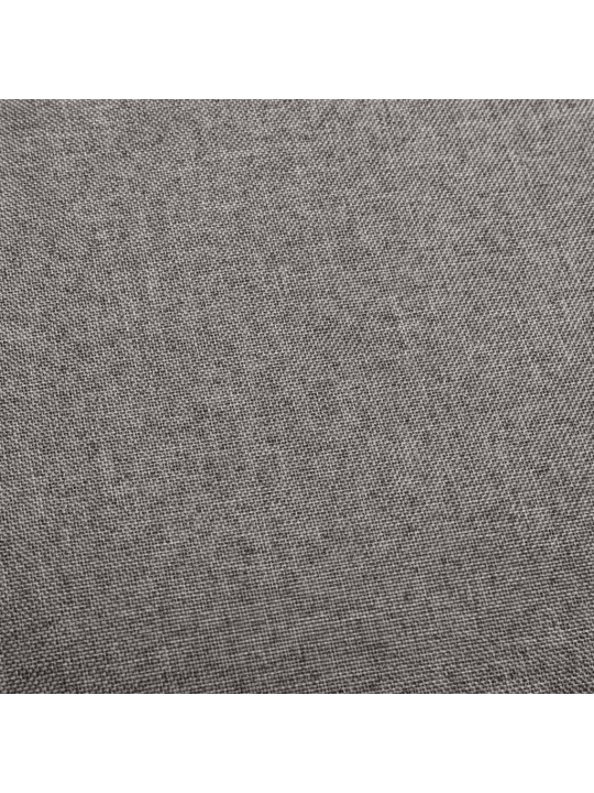 Barové židle 2 ks tmavě šedé textil