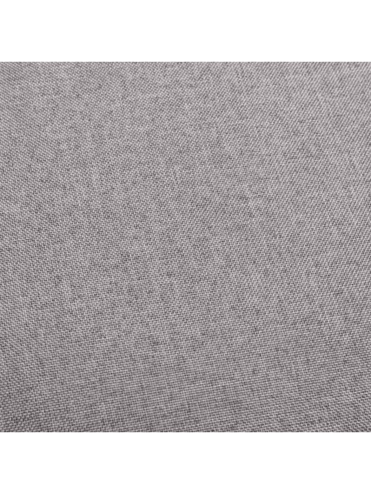 Barové židle 2 ks světle šedé textil