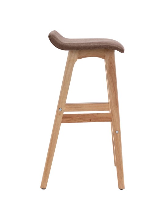 Barové židle 2 ks taupe textil