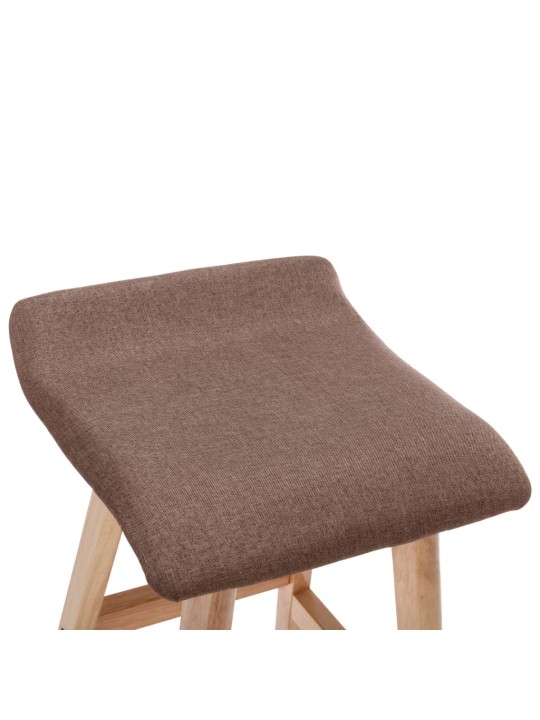 Barové židle 2 ks taupe textil