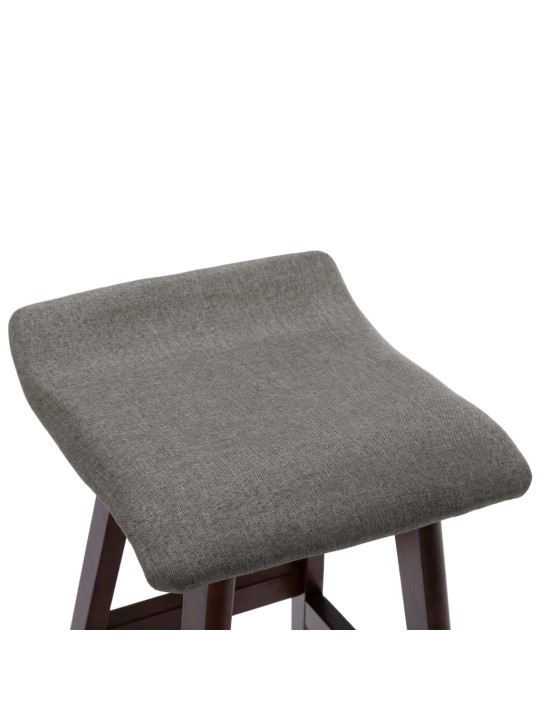 Barové židle 2 ks tmavě šedé textil