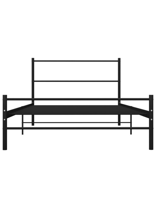 Rám postele černý kovový 90 x 200 cm