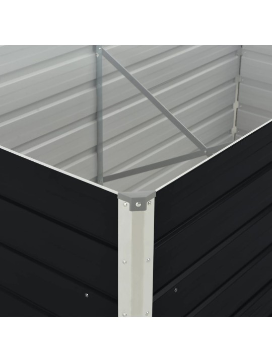 Vyvýšený zahradní truhlík 160x80x45 cm pozinkovaná ocel úhlová