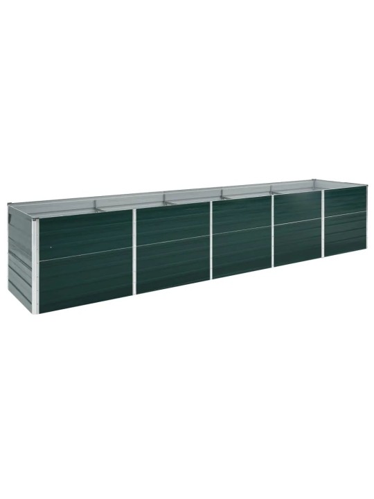 Vyvýšený záhon pozinkovaná ocel 400 x 80 x 45 cm zelený