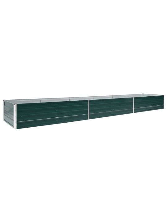 Vyvýšený záhon pozinkovaná ocel 480 x 80 x 45 cm zelený